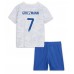 Günstige Frankreich Antoine Griezmann #7 Babykleidung Auswärts Fussballtrikot Kinder WM 2022 Kurzarm (+ kurze hosen)